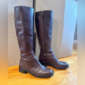 Franco Sarto Women's Giselle Square Toe Knee High Boots size 8 WIDE